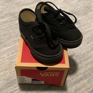 Vans Kids Classic Black Canvas Shoes